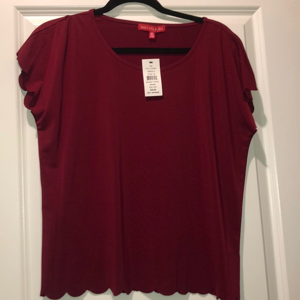 Burgundy Blouse